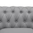 thumbnail image 4 of Naomi Home 3 Piece Modern Chesterfield Living Room Furniture Set, Gray, 4 of 12