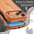 thumbnail image 4 of JETech Wavy Case for iPhone 17 Pro 6.3-Inch, Cute Wave Frame Curly Shape Shockproof Phone Cover (Orange), 4 of 6