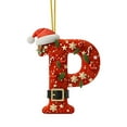 thumbnail image 2 of Decoraciones de Árbol de Navidad 2D Acrílico Decoración Carta Colgante con 26 Letras Diy Navidad Decoración Del Hogar Ornamentos Del Árbol de Navidad, 2 of 5