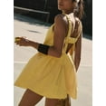 thumbnail image 4 of Arvbitana Women's Tennis Dress Outfits Sleeveless Loose Cutout Athletic Mini Dress with Built in Bra and Shorts Set for Workout Runing S M L XL, 4 of 6