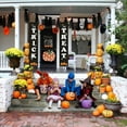 thumbnail image 4 of Halloween Outdoor Decoration-Trick or Treat Banner Halloween Hanging Sign for Front Door Display, 4 of 5