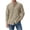 Khaki, variant on Gamivast Dress Shirts for Men Stand Collarlong Sleeve Button Down Blouses Casual Slim Fit Solid Tops Lightweight Work Office Outfits Blue M