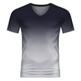 thumbnail image 4 of GZWYHT Mens T-Shirts,Compression Shirt Mens Spring Summer Casual Sports Comfortable Soft Gradient Solid Color Slim Short Sleeve V Neck T Shirt V Neck T Shirts,Tshirts Shirts Black XL, 4 of 4