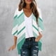 thumbnail image 1 of Cárdigan de manga larga para mujer, blusa informal estampada con bolsillo, abrigo tipo cárdigan para mujer, 1 of 5
