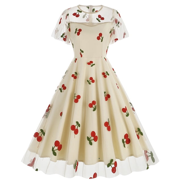 Birdeem Robe d'Été pour Femmes Aguichant Mode Décontractée Aguichant Été Imprimée Manches Courtes Col Rond Robe Aguichant d'Été pour Femmes