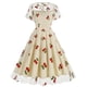 thumbnail image 1 of Vestido de Verano para las Mujeres de Manga Corta Cuello Redondo Polka Dot Impresión, Sexy Slim-Fit Casual Mini Estilo, 1 of 6