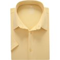 thumbnail image 4 of WARHORSEE Mens Knit Dress Shirts Performance Moisture Wicking Wrinkle Free 4 Way Stretch Casual Button Down Shirt, 4 of 11