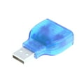 SANOXY PS2 Keyboard To USB Adapter (Blue Dual PS2)