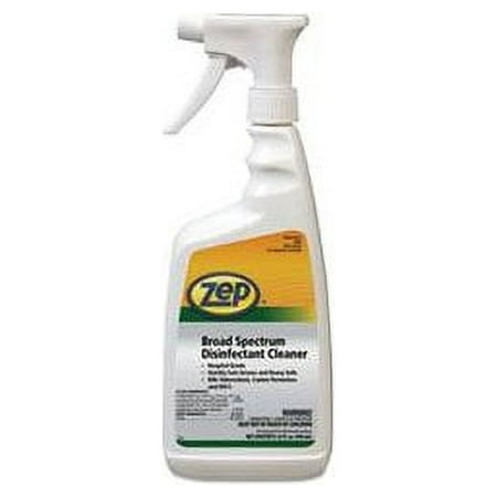 Zep Professional Broad Spectrum Disinfectant Cleaner, Quart Bottle, 12/CT ZPP R02301CT