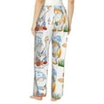 thumbnail image 3 of Sigee Gnome Camping Fishing Print Women's Soft Pajama Pants - Breathable and Comfortable Lounge Sleep Bottoms with Elastic Waistband and Pockets-Small, 3 of 9