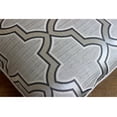 thumbnail image 4 of Grey Pillow Shams, Lattice Trellis Pillow Shams, 24x24 inch (60x60 cm) Pillow Shams, Square Cotton Blend Pillow Sham, Contemporary Pillow Shams, Geometric - Gray Trellis, 4 of 4