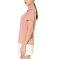 thumbnail image 5 of Unique Bargains Women's Ruffle Polkd Dots Stand Collar Short Sleeve Blouse Top, 5 of 8