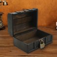 thumbnail image 2 of Retro Treasure Vintage Caja de almacenamiento de madera Estilo antiguo Contraseña Afortunado Sencillez, 2 of 5