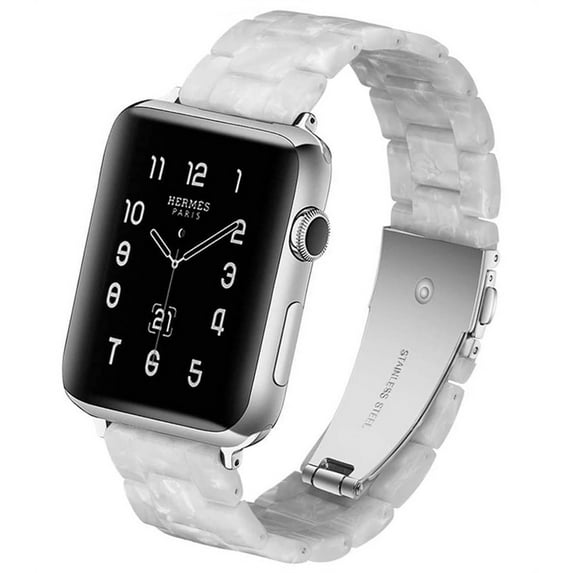 YuiYuKa Resin Lightweight Replacement Band for Apple Watch Band 40mm 44mm 38mm 42mm 41mm 45mm Series SE 7 6 5 4 3 2 1 iWatch band Wristband Bracelet Strap for Women Men