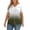 Dark Green, variant on Plus Size Tops for Women Summer Casual Cute Tees Shirt V Neck Long Sleeve Gradient Print Blouses 4x-5x Tunics Blouses Wine L
