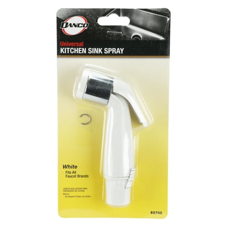 Danco Kitchen Sink Faucet Spray Head Attachment with Thumb Trigger, White (88740)