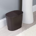 thumbnail image 3 of InterDesign Kent Black Plastic Oval Wastebasket, 3 of 4