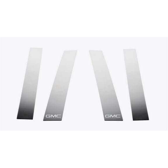 Putco 19-20 GMC Sierra Fits Double Cab and Crew Cab - GMC Etching SS Pillar Posts