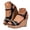 Black, variant on Women Platform Wedge Sandals Cork Slingback Espadrilles Heels Shoes Rhinestone Summer Dress Sandal with Ankle Strap Black Size 9