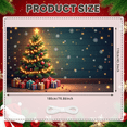 thumbnail image 5 of Festive Design Christmas Tree Decoration Holiday Banner Sparkling Gift Boxes Celebration Backdrop for Christmas Party Winter Holiday Home Decoration, 5 of 9
