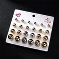 thumbnail image 5 of ziyahi 12 Pairs Rhinestones Girls Earring Set Crystal Ear Stud Earrings Multiple styles No.06 s, 5 of 5