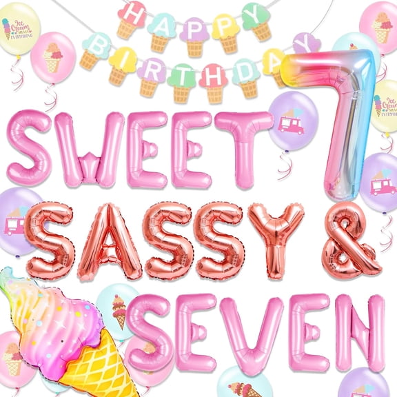 Ice Cream Theme Birthday Party Decoration Set