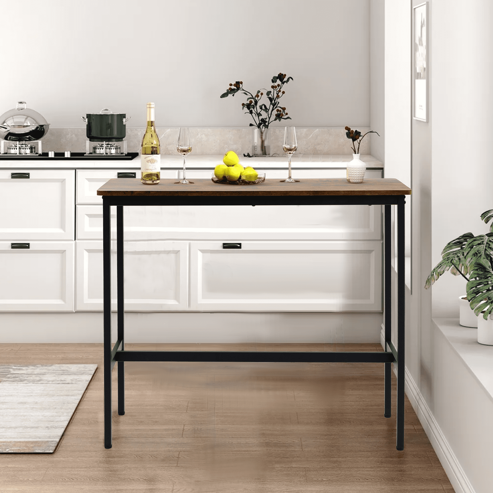 Rongbuk 44.5" Adjustable Dining Table, Brown