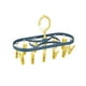 thumbnail image 2 of Tendedero plegable a prueba de viento Tendedero de pinzas para la ropa Herramienta de balcón Hogar 12 Clips Tendedero plegable para ropa Perchero para azul y amarillo Sunnimix Perchas de Clip Plegables, 2 of 8