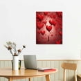 thumbnail image 2 of Nawypu Canvas Wall Decor Art Painting Print, Valentines Day Heart Shape Balloon Romantic Love Home Decoration Artwork Framed Picture Ready to Hang, 2 of 4
