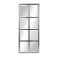 thumbnail image 1 of Kate and Laurel Stryker Windowpane Framed 8-Pane Wall Accent Mirror, Antique Silver, 1 of 10