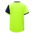 thumbnail image 2 of Sholeno Kids Boys Soccer Jersey Sports Shirt Quick Dry Fit Short Sleeve T-Shirt Breathable Athletic A Fluorescent Green M, 2 of 7