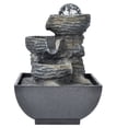 thumbnail image 2 of Tabletop Fountain, LED Light Elegant Resin Desktop Fountain, Bedroom For Living Room EU Plug 220V, 2 of 8