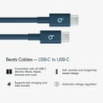 thumbnail image 2 of Beats USB-C to USB-C Woven Cable (1.5 m / 5 ft) - Nitro Navy, 2 of 7
