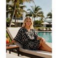 thumbnail image 3 of HAPPY BAY Women's Loungewear African Plus Size Party Bathing Suit Cover Ups 3X-4X Metal, Leaves, 3 of 5