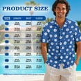 thumbnail image 6 of Xixirimido Daisy Flower Blue Print Matching Sets for Beach Vacation Men's Hawaiian Shirt & Women's Sleeveless Midi Dress Hawaiian Matched Couples Summer Outfits, Size M, 6 of 7