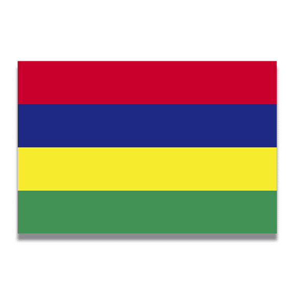 Magnet Me Up Mauritius Mauritian Flag Vinyl Automotive Magnet Decal, 4x6 Inches