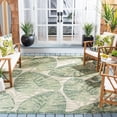 thumbnail image 2 of Safavieh Courtyard Seymor Botanical Indoor/Outdoor Area Rug, Beige/Green, 9' x 12', 2 of 14