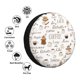 thumbnail image 4 of Fotbe Coffee Funda de Llanta de Repuesto con Estampado, Engrosada, Ajuste Universal para Jeep, Remolque, RV, SUV, Camión-15 inch, 4 of 6