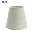 thumbnail image 2 of 3 Pcs Abat-Jours en Tissu pour Lampe de Table Ou de Sol, Lin, 2 of 9