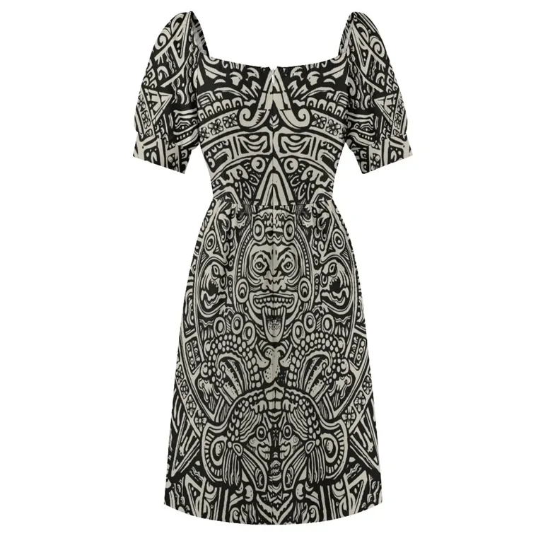 Ancient Mayan Aztec Calendar God Sleeveless Dress elegant dress women's evening  dress 2024 women's summer jumpsuit - Walmart.com
