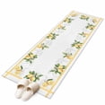 thumbnail image 2 of 2'x6' Rug Runners for Hallways Kitchen, Lemon Yellow Non Slip Entryway Beside Floor Carpet Runner, Modern Country Flower Floral Summer Spring Washable Laundry Room Bedroom Throw Rugs Mat, 2 of 8