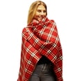 thumbnail image 5 of 12 Pack of Bulk Soft Fleece Blankets 50 X 60, Cozy Warm Throw Blanket Sofa Travel Outdoor, Wholesale (50 X 60, 12 Red Plaid), 5 of 7