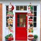 thumbnail image 2 of Pancarta colgante para puerta de Feliz Navidad, decoración del hogar para fiesta de Navidad, Papá Noel, muñeco de nieve, 2024, 1 par, 2023, 2 of 4