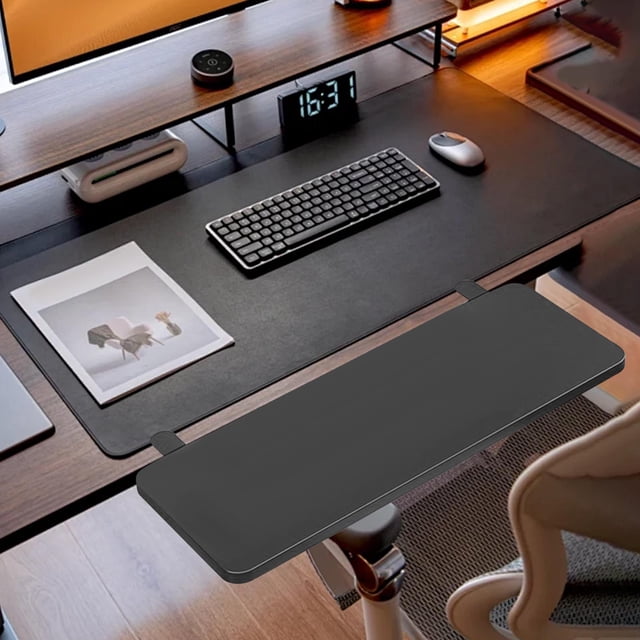 Elodie Desk Extender Board 19.69x7.87inch Multifunctional Home Office Wrist Support Black