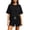 Outfits Sets - Black, variant on Maqroz Womens Plus Size Two Piece Lounge Sets Short Sleeve Crewneck Pullover T-Shirts Elastic Waist Shorts Casual Matching Outfits Breathable Sweatsuits Flowy Clothes