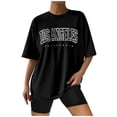 thumbnail image 2 of Womens T Shirts Summer Tops 2025 Solid Color Short Sleeve Crewneck Regular Fit Casual Tees Tshirts Shirts for Women, 2 of 5