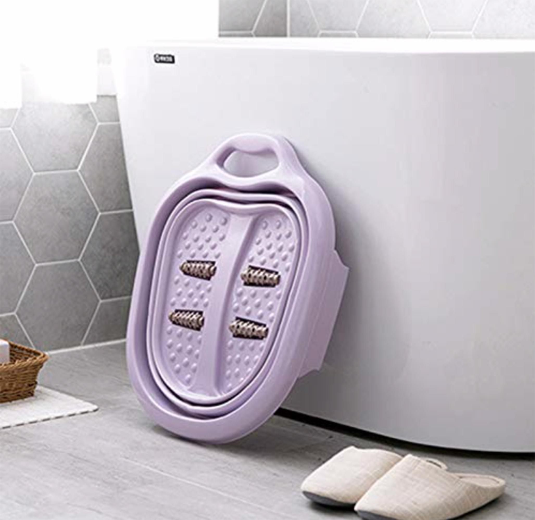 Buy Foot Bath Collapsible Foot Spa with Foot Massager rollers Foot