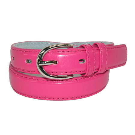 CTM® Kid's Leather 1 inch Basic Dress Belt