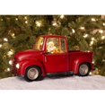 thumbnail image 2 of Roman 6-Inch Santa in Swirl Red Truck, Warm White Light, 2 of 5