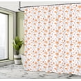 thumbnail image 4 of Ambesonne Floral Shower Curtain, Blossoming Cosmos Flowers, 69"Wx70"L, Dark Peach Pale Eggplant, 4 of 4
